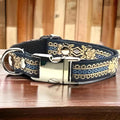 "Personalised Hand Made Chic Cotton Dog Collar for Small Breeds"